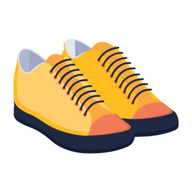 spor ayakkabı vektörü düz renk simgesi