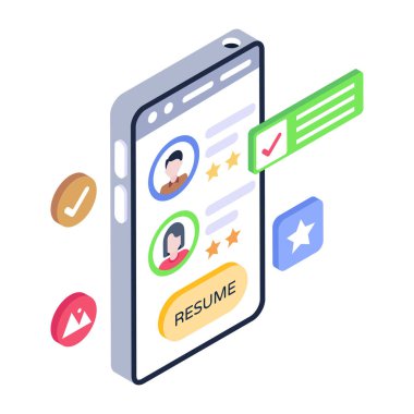 mobil uygulama konsepti. vektör illüstrasyonu