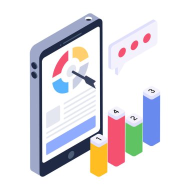 silo modern simgenin izometrik vektör illüstrasyonu