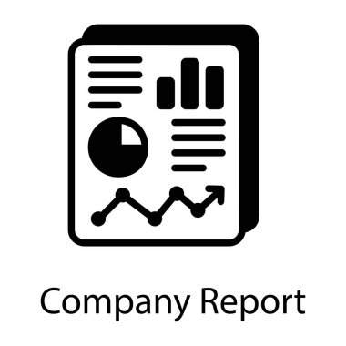 analitik grafik düz simgesi