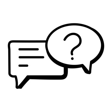 konuşma kabarcığı vektör çizimi