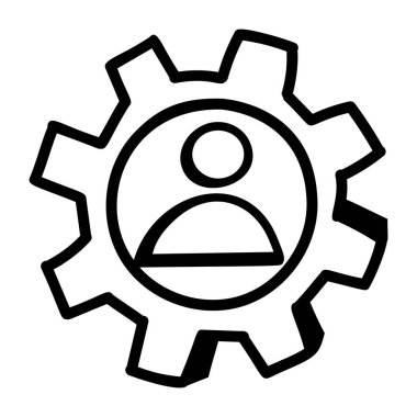 dişli simgesi vektör illüstrasyonu