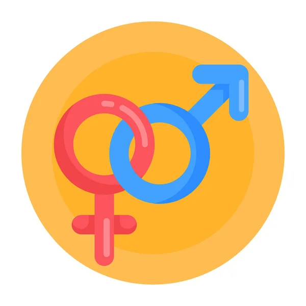 Gender Symbol Webikone — Stockvektor