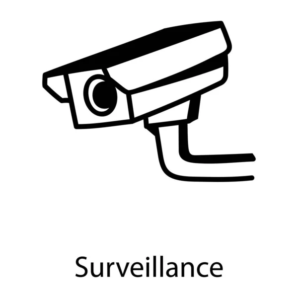 Cctv Kamera Symbol Einfache Illustration Von Überwachungsvideo Vektorsymbolen Für Das — Stockvektor