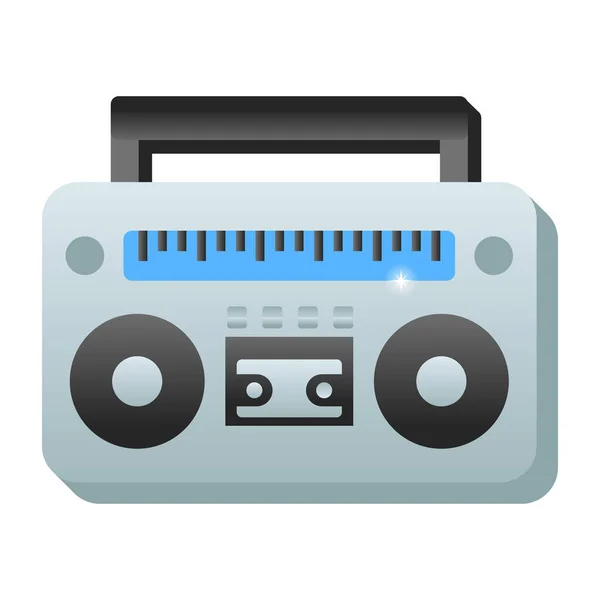Радио Веб Иконка Простой Дизайн — стоковый вектор