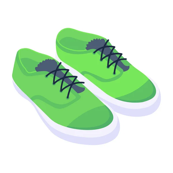 Baskets Icône Illustration Dessin Animé Chaussures Sport Icônes Vectorielles Pour — Image vectorielle