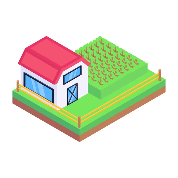 Farm Web Icon Vektor Illustration — Stockvektor