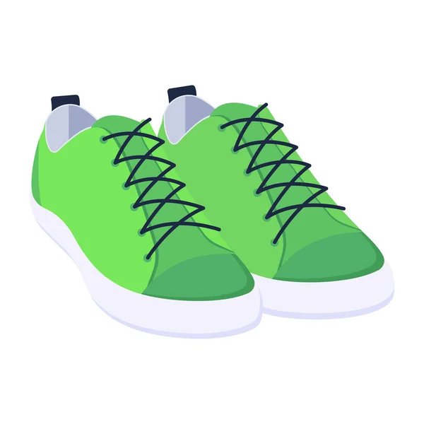 Baskets Icône Illustration Dessin Animé Chaussures Sport Icônes Vectorielles Pour — Image vectorielle