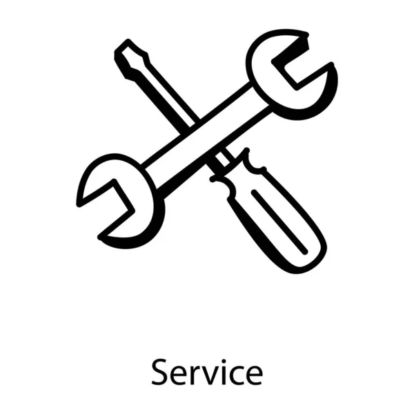 Service Web Icoon Vector Illustratie — Stockvector