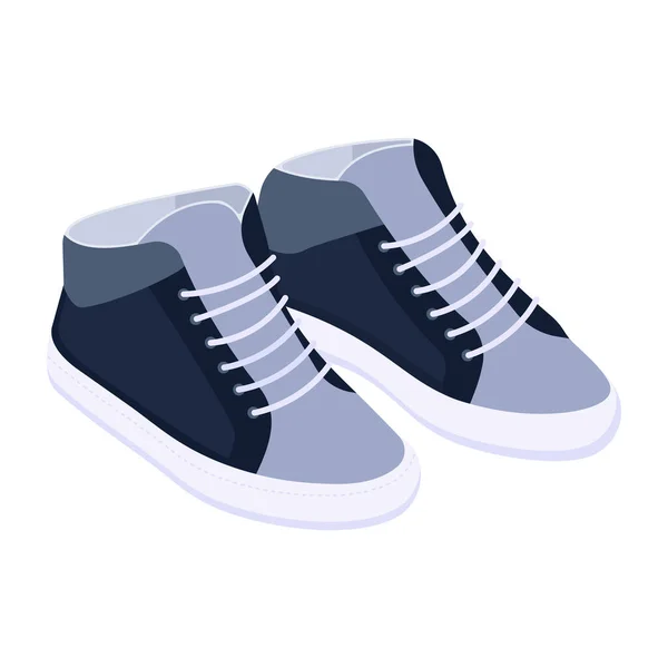 Baskets Icône Conception Chaussures Sport Illustration Vectorielle — Image vectorielle