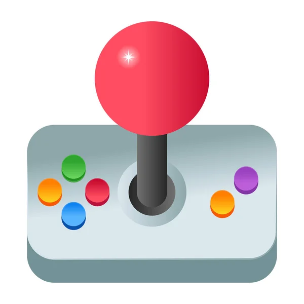 Джойстик Геймпад Мяч Игра Видео Игра Векторная Иллюстрация — стоковый вектор