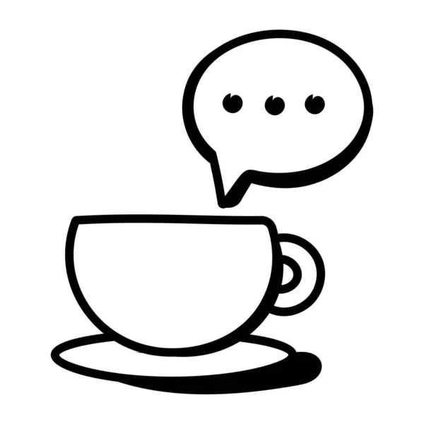 Kaffeetasse Web Icon Vektor Illustration — Stockvektor