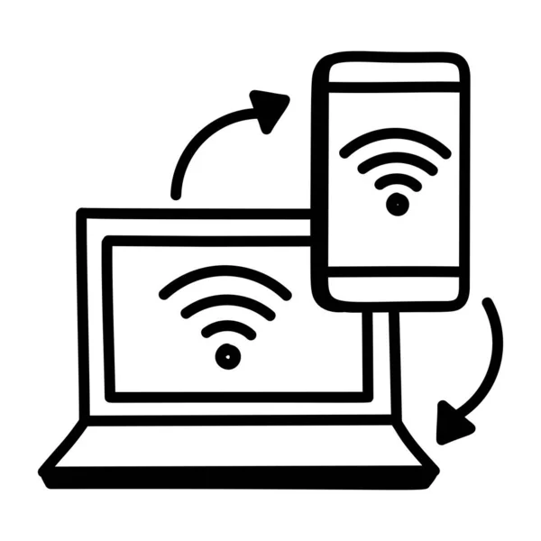 Icono Wifi Vector Ilustración — Vector de stock