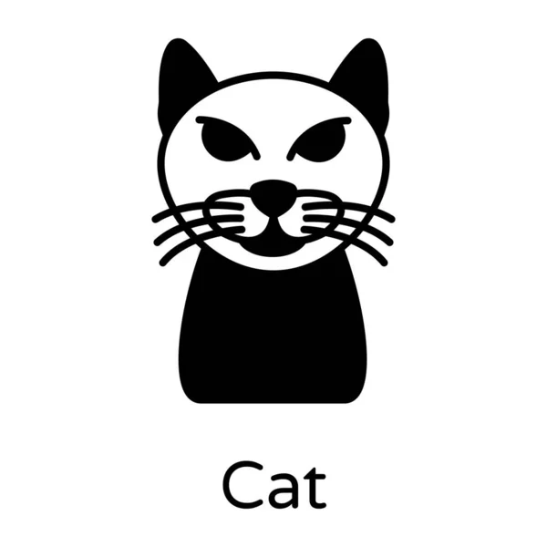 Cat Icon Vector Illustration — Stock Vector