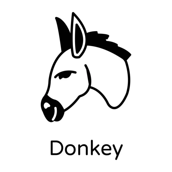 Cheval Icône Web Illustration Simple — Image vectorielle