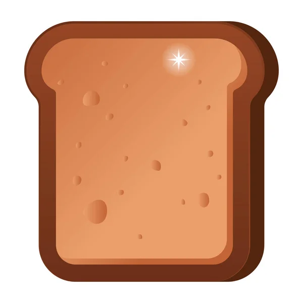 Значок Хліба Символ Хлібобулочної Їжі Ізольований Дизайн Векторна Ілюстрація — стоковий вектор