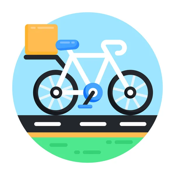 Bicicleta Ícone Web Ilustração Simples — Vetor de Stock