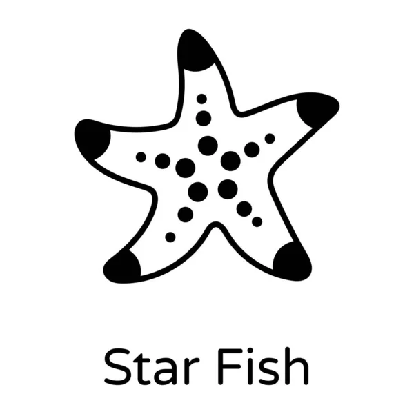Starfish Ícone Web Ilustração Simples —  Vetores de Stock