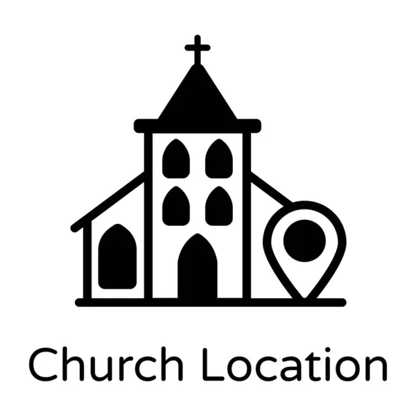 Kirche Web Symbol Einfache Illustration — Stockvektor