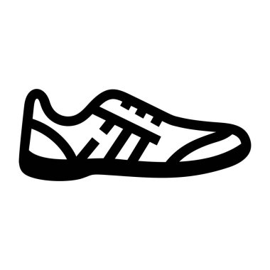 Spor ayakkabılar. Web simgesi basit illüstrasyon
