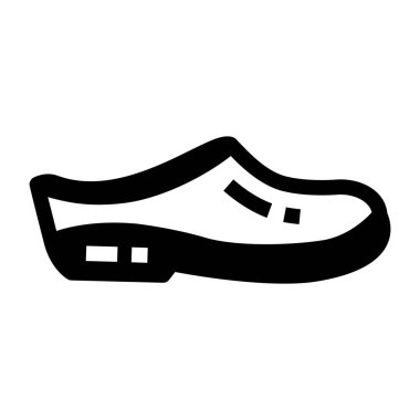 Ayakkabı. Web simgesi basit illüstrasyon