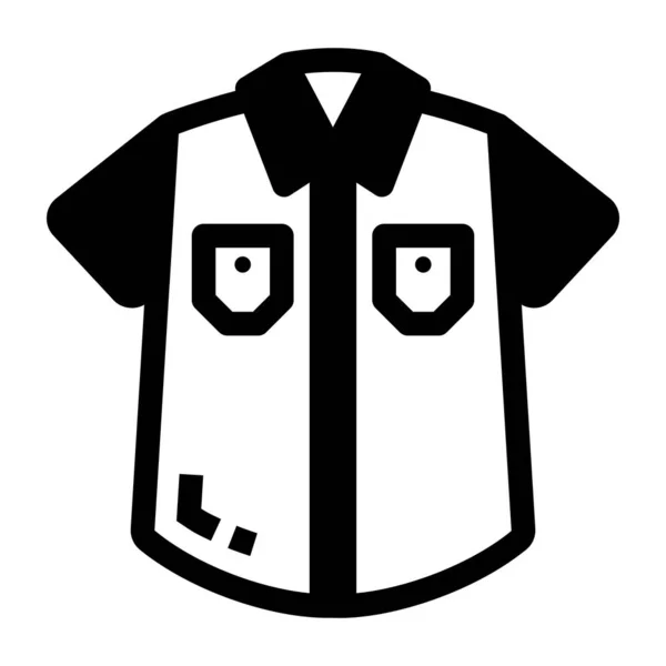 Camisa Icono Web Ilustración Simple — Archivo Imágenes Vectoriales