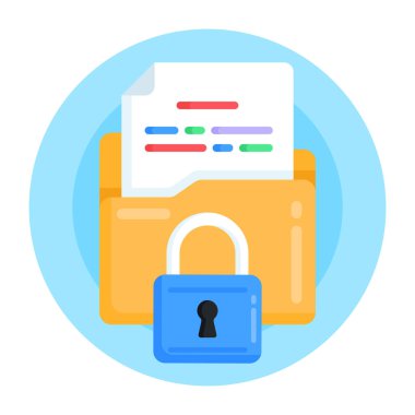 belge düz vektör simgesi