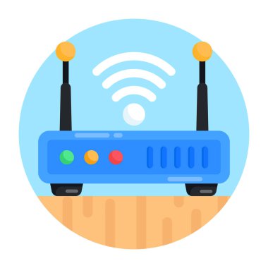 Yönlendirici. Web simgesi basit illüstrasyon