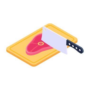 Mutfak bıçağı ikonu. Beyaz arkaplanda izole edilmiş web tasarımı için peynir spatula vektör simgelerinin izometriği
