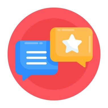 Konuş. Web simgesi basit illüstrasyon