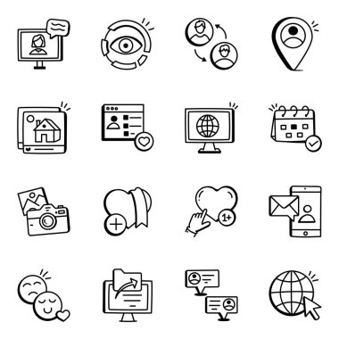 Seo ve teknoloji ikonunun vektör çizimi. düzenlenebilir vuruş