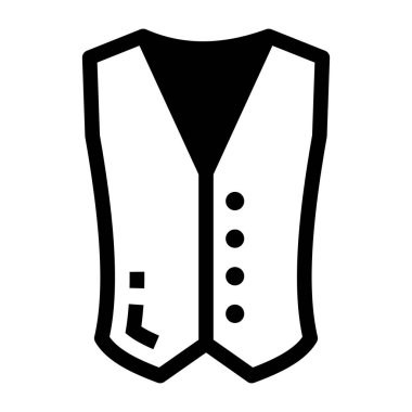 Ceket. Web simgesi basit illüstrasyon