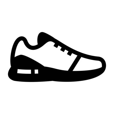 Ayakkabı. Web simgesi basit illüstrasyon