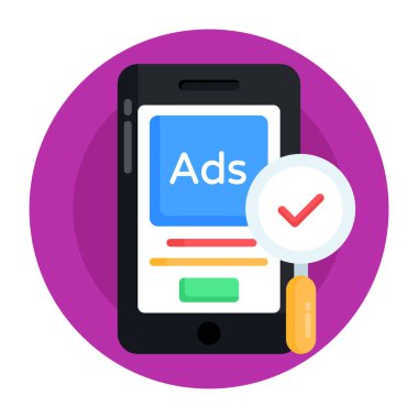 mobil uygulama vektör simgesi modern basit renkli illüstrasyon