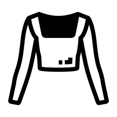 Giysi. Web simgesi basit illüstrasyon