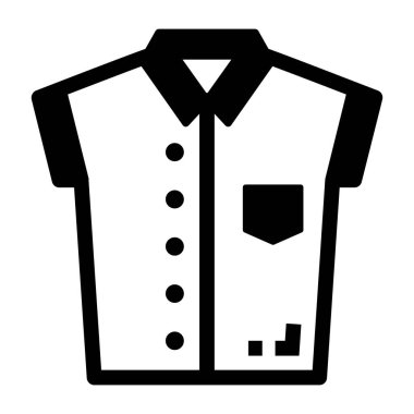 Gömlek. Web simgesi basit illüstrasyon