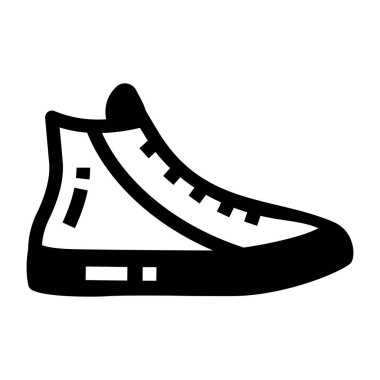 Spor ayakkabı. Web simgesi basit illüstrasyon