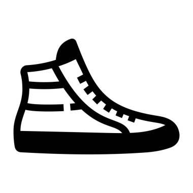 Ayakkabı. Web simgesi basit illüstrasyon