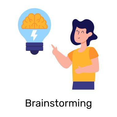 Simge tasarımı ile fikir kavramı, vektör illüstrasyonu 10 eps grafik.