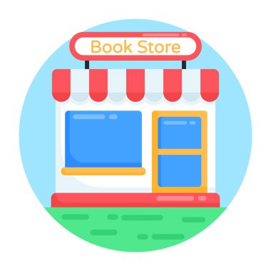 Dükkan. Web simgesi basit illüstrasyon