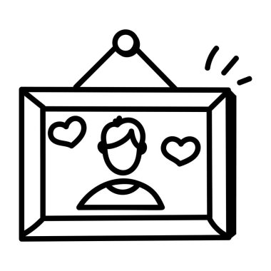 painting line icon for web, vector illustration