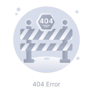 Web tasarımı için 404 hata vektörü simgeleri