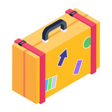 Elektrik santrali simgesi. Petrol kamyonu vektörünün izometriği ve web tasarımı için hazırlama.