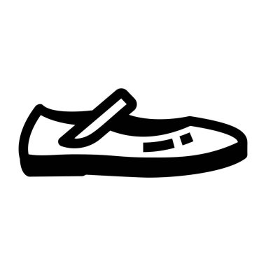 Ayakkabı. Web simgesi basit illüstrasyon