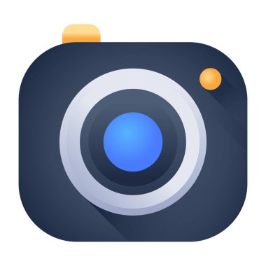 camera icon. flat illustration of photo vector icons isolated on white background