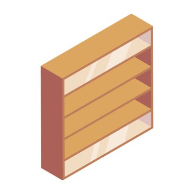 Bir karikatür simgesi mobilyasının vektör çizimi