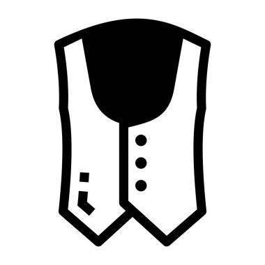 Kravat. Web simgesi basit illüstrasyon