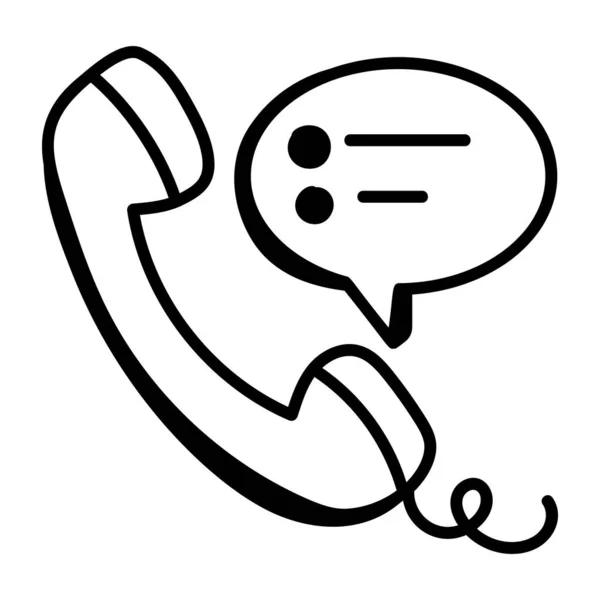Illustration Des Telefonanrufsymbols — Stockvektor