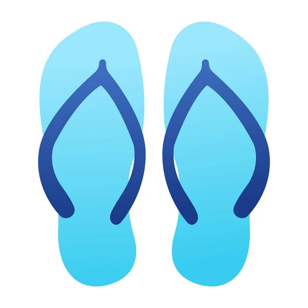 Flip Flops Icono Vector Ilustración Diseño — Archivo Imágenes Vectoriales