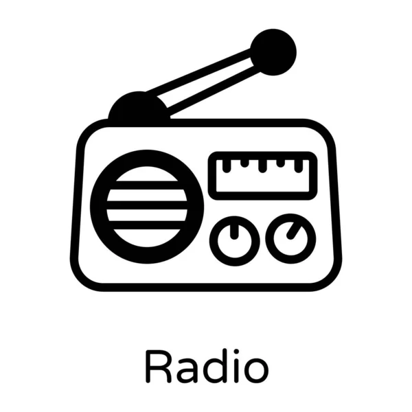 Radio Ikone Web Design — Stockvektor